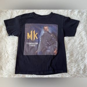Mortal Kombat Graphic T-Shirt Terminator T-800 Youth Large